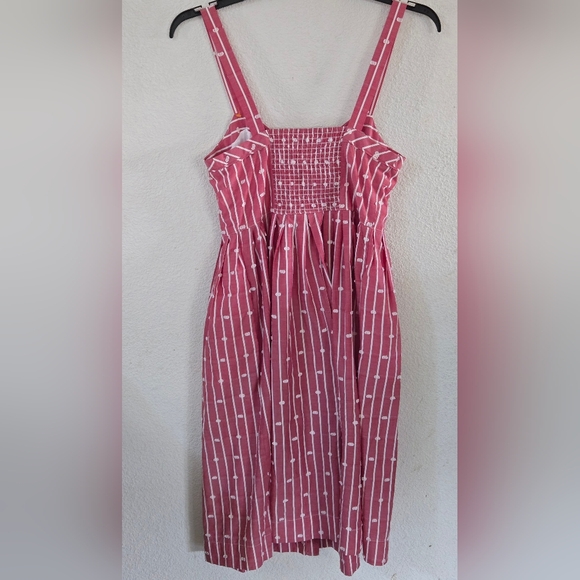Maeve Striped Pink Midi Dress - Picture 4 of 7